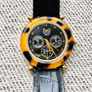 DOLCE & GABANNA unisex Havana watch